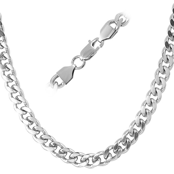 Cuban Stainless Steel Chain Necklace 8MM - Presidential Brand (R)