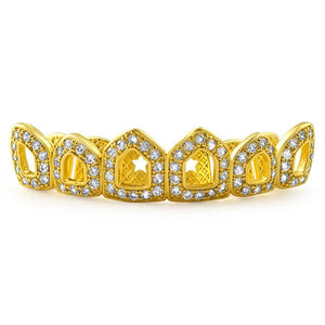 Grillz Open Teeth Gold Top Teeth - Presidential Brand (R)