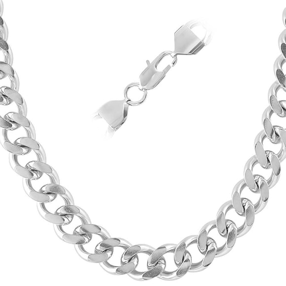 Cuban Stainless Steel Chain Necklace 12MM - Presidential Brand (R)