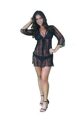 Sheer Lace Beach Dress Cover-Up - Presidential Brand (R)