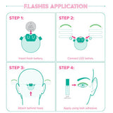 LED Eyelashes Eyelid False Eyelashes Unisex LED Light Eye Lash Fashion Icon - Presidential Brand (R)