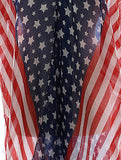 Presidential Records- American Flag Scarf Red White And Blue