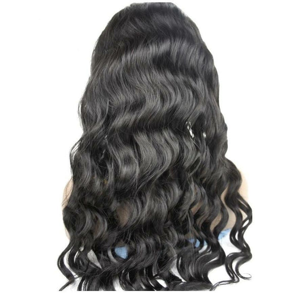 VIP - Full Lace Wig - 100% Human Hair Natural Black (180 density)Body Wave - Presidential Brand (R)