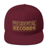 Presidential Records Gold Logo | Snapback Hat - Presidential Brand (R)