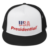 USA PRESIDENTIAL Trucker Cap (Red) - Presidential Brand (R)