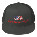 USA PRESIDENTIAL Trucker Cap (Red) - Presidential Brand (R)