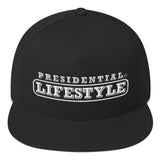 Presidential Lifestyle Logo White P On Back | Flat Bill Cap - Presidential Brand (R)