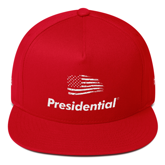 PRESIDENTIAL | Flat Bill Flag Cap - Presidential Brand (R)