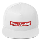 Presidential Redbox Logo Icon P On Back | Flat Bill Cap - Presidential Brand (R)