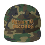 Presidential Records Gold Logo | Snapback Hat - Presidential Brand (R)