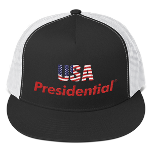 USA PRESIDENTIAL Trucker Cap (Red) - Presidential Brand (R)