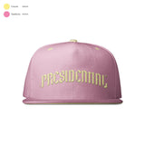 Presidential Rolex Hat - Pink And Gold/ Yellow Rolex Style Closure Band - Presidential Brand (R)
