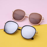 Fashion round sunglasses women men brand luxury design green candy lens pink frame Polarized sun glasses shades - Presidential Brand (R)