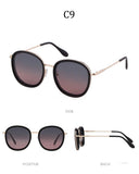 Fashion round sunglasses women men brand luxury design green candy lens pink frame Polarized sun glasses shades - Presidential Brand (R)