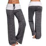Women Sport Leggings Fitness Yoga Pants patchwork Wide Leg Fitness Leggins Clothing Loose Workout Trousers Sports Clothing suits - Presidential Brand (R)