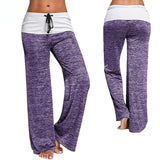 Women Sport Leggings Fitness Yoga Pants patchwork Wide Leg Fitness Leggins Clothing Loose Workout Trousers Sports Clothing suits - Presidential Brand (R)