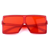 Fashion Sunglasses Women Ladies Red Fashion Oversized Square Sun Glasses Driving Shades Eyewear UV400 gafas de sol - Presidential Brand (R)