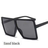 Fashion Sunglasses Women Ladies Red Fashion Oversized Square Sun Glasses Driving Shades Eyewear UV400 gafas de sol - Presidential Brand (R)