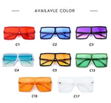 Fashion Sunglasses Women Ladies Red Fashion Oversized Square Sun Glasses Driving Shades Eyewear UV400 gafas de sol - Presidential Brand (R)