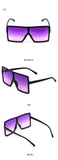 Fashion Sunglasses Women Ladies Red Fashion Oversized Square Sun Glasses Driving Shades Eyewear UV400 gafas de sol - Presidential Brand (R)