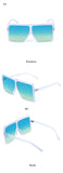 Fashion Sunglasses Women Ladies Red Fashion Oversized Square Sun Glasses Driving Shades Eyewear UV400 gafas de sol - Presidential Brand (R)