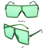Fashion Sunglasses Women Ladies Red Fashion Oversized Square Sun Glasses Driving Shades Eyewear UV400 gafas de sol - Presidential Brand (R)