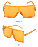 Fashion Sunglasses Women Ladies Red Fashion Oversized Square Sun Glasses Driving Shades Eyewear UV400 gafas de sol - Presidential Brand (R)