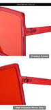 Fashion Sunglasses Women Ladies Red Fashion Oversized Square Sun Glasses Driving Shades Eyewear UV400 gafas de sol - Presidential Brand (R)
