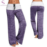 Women Sport Leggings Fitness Yoga Pants patchwork Wide Leg Fitness Leggins Clothing Loose Workout Trousers Sports Clothing suits - Presidential Brand (R)