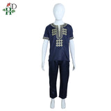 Dashiki African men's suits tops shirts pant 2 pieces set - Presidential Brand (R)