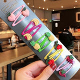 1Set Girls Cute Cartoon Animal Fruit Colorfur Hairpins Children Sweet Hair Clip Headband - Presidential Brand (R)
