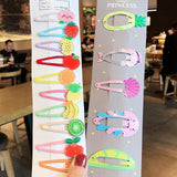 1Set Girls Cute Cartoon Animal Fruit Colorfur Hairpins Children Sweet Hair Clip Headband - Presidential Brand (R)
