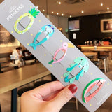 1Set Girls Cute Cartoon Animal Fruit Colorfur Hairpins Children Sweet Hair Clip Headband - Presidential Brand (R)