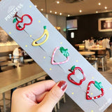 1Set Girls Cute Cartoon Animal Fruit Colorfur Hairpins Children Sweet Hair Clip Headband - Presidential Brand (R)
