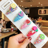 1Set Girls Cute Cartoon Animal Fruit Colorfur Hairpins Children Sweet Hair Clip Headband - Presidential Brand (R)