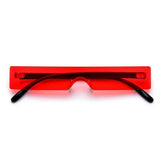 Rectangle Sunglasses Women Fashion Luxury Brand Designer Red Pink Clear Small Lens Personality Sun Glasses Shades UV400 - Presidential Brand (R)
