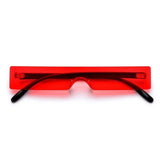 Rectangle Sunglasses Women Fashion Luxury Brand Designer Red Pink Clear Small Lens Personality Sun Glasses Shades UV400 - Presidential Brand (R)