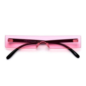 Rectangle Sunglasses Women Fashion Luxury Brand Designer Red Pink Clear Small Lens Personality Sun Glasses Shades UV400 - Presidential Brand (R)