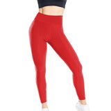 Yoga Pants Leggings Sport Women Fitness Gym High Waist Push Up Yoga Pants Jacquard Fitness Legging Running Trousers - Presidential Brand (R)