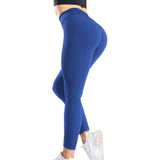 Yoga Pants Leggings Sport Women Fitness Gym High Waist Push Up Yoga Pants Jacquard Fitness Legging Running Trousers - Presidential Brand (R)