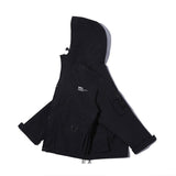 Letter Black Multi-pocket Men's Hip Hop Cargo Jackets Coats Streetwear Cardigan Zipper Casual Techwear Hooded Men Outerwear Top - Presidential Brand (R)