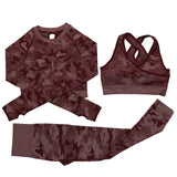 Camo Yoga Set Women Seamless Fitness Yoga Bra Sport Bra Camouflage High Waist GYM Leggings Pants Fitness Suit Workout leggins - Presidential Brand (R)