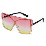 Fashion Oversized Sunglasses Women 2020 Luxury Brand Rimless Square Sun Glasses Metal Female Shades UV400 Men Glasses Gafas - Presidential Brand (R)