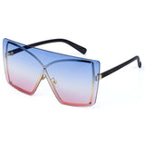 Fashion Oversized Sunglasses Women 2020 Luxury Brand Rimless Square Sun Glasses Metal Female Shades UV400 Men Glasses Gafas - Presidential Brand (R)