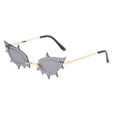Cat Eye Sunglasses Fashion Luxury Brand Designer Women Rimless Red Pink Small Sun Glasses UV400 Shades Eyewear - Presidential Brand (R)