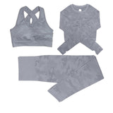 Camo Yoga Set Women Seamless Fitness Yoga Bra Sport Bra Camouflage High Waist GYM Leggings Pants Fitness Suit Workout leggins - Presidential Brand (R)