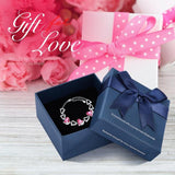 Rose Gold Color Charm Link Chain Bracelets with Fashion Heart Shaped Crystal from Swarovski Women Bracelet Gift Jewelry - Presidential Brand (R)