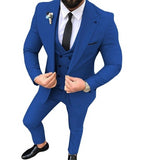 Slim Fit 3 Piece Suit Men Wedding Tuxedos Bridegroom Groomsmen Business Party Prom Blazer Jacket Pants Tie Vest | shoppresidential.com - Presidential Brand (R)