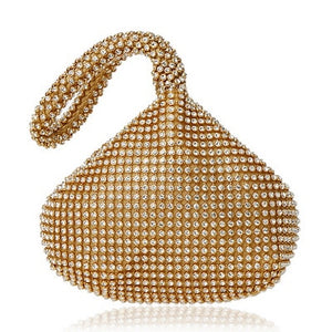Beaded Soft Evening Bags Cover Open Style Handbag Purse Clutch - Presidential Brand (R)