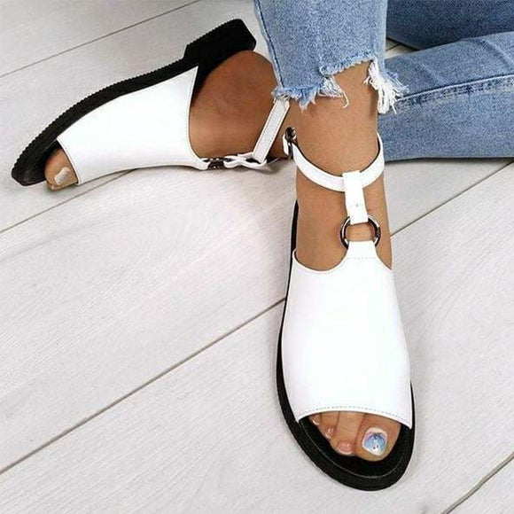 Sandals Summer Shoes Big Size 43 Casual Shoes Ankle Buckle Non-slip Beach Footwear - Presidential Brand (R)